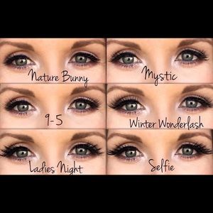 Magnetic eye lashes and liner
